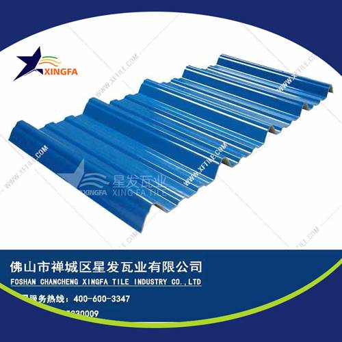 厚度3.0mm蓝色900型PVC塑胶瓦 南昌工程钢结构厂房防腐隔热塑料瓦 pvc多层防腐瓦生产网上销售